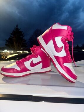 Nike Dunk High Pink Prime White Women’s Size 8.5 – Clean w/ Box